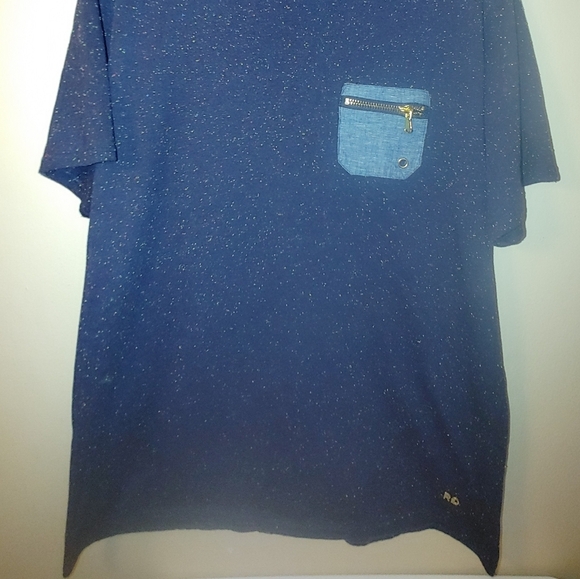 Rich Gang Speckled One Pocket T-Shirt Short Sleeve Men's Size 2x - Picture 2 of 7